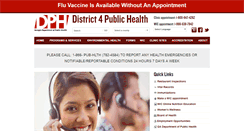 Desktop Screenshot of district4health.org